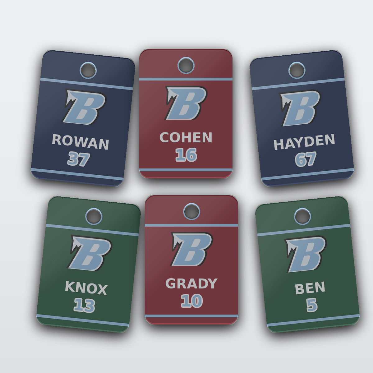Hockey Bag Tags — Whole Team
